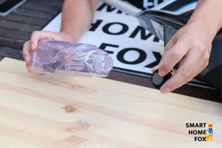 Frischwassertank geöffnet